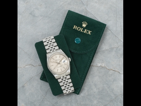 Rolex Datejust 36 Argento Jubilee Silver Lining Dial 16234